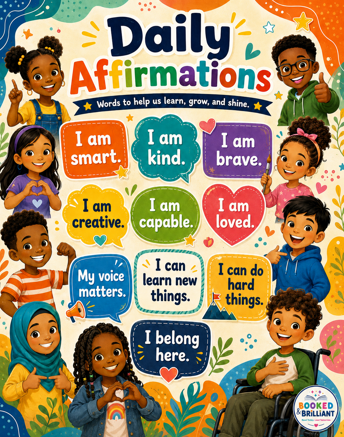 Youth Daily Affirmations Poster