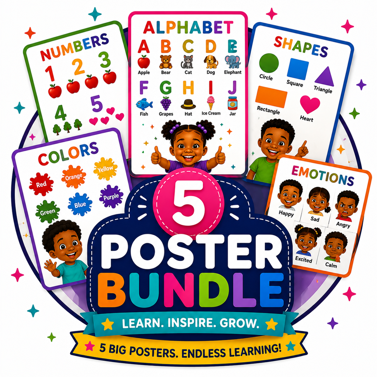 5 Poster Bundle